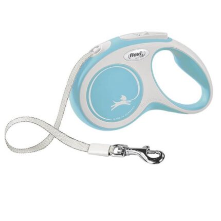 Flexi New Comfort Otomatik Şerit Köpek Gezdirme Kayışı 5m Medium Açık Mavi
