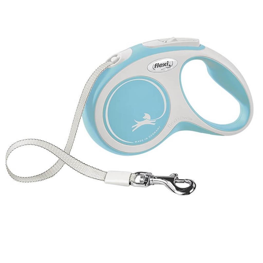Flexi New Comfort Otomatik Şerit Köpek Gezdirme Kayışı 5m Small Açık Mavi Flexi New Comfort Otomatik Şerit Köpek Gezdirme Kayışı 5m Small Açık Mavi