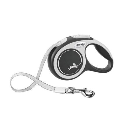 Flexi New Comfort Otomatik Şerit Köpek Gezdirme Kayışı 5m Small Siyah