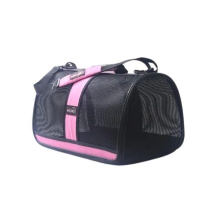 Migno Flybag Safir Fileli Model Kedi Köpek Taşıma - Düz Pembe